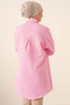 5845 Tesettür Tunik - Pembe